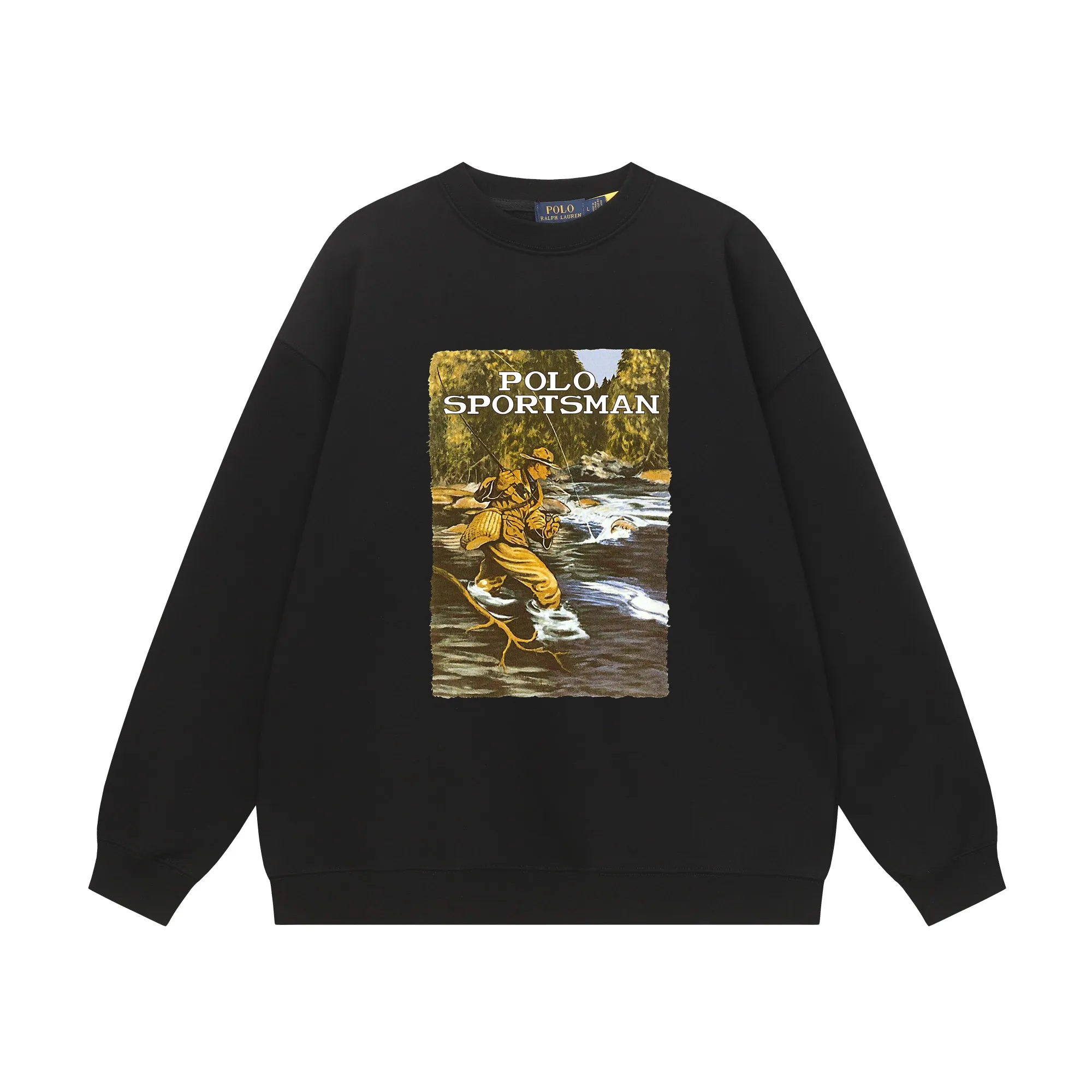 P200 Long-term stock] RalphLauren/Ralph Lauren 2025 autumn and winter new bear letter print 420g heavy large terry sweatshirt Ralph Lauren's age-reducing item, the coat fabric is made of 85% cotton ➕15% polyester, which not only retains the softness, comfort and breathability of cotton, but also adds the wear resistance and wrinkle resistance of polyester fiber, making the clothes more durable and easy to care for. Even in slightly cooler weather, you won't feel stuffy when wearing it. This kind of fabric has a natural crisp feel and is not easy to pill or deform. The bear on the chest is printed with English letters. It is full of color, full of three-dimensionality, and lifelike, adding a bit of liveliness and interest to the whole sweatshirt. There is no pressure to dress, regardless of age or gender. Complete accessories! Color: black, white, navy blue, light floral gray Size: M-L-XL-XXL